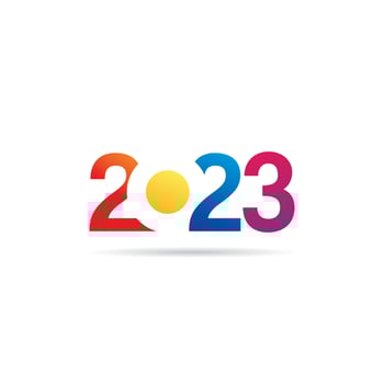 2023. 2023 year. 2023 Text design. Happy New Year 2023. 2023 Vector design illustration. 2023 number design typography for poster, template, banner, or greeting card for Happy new year