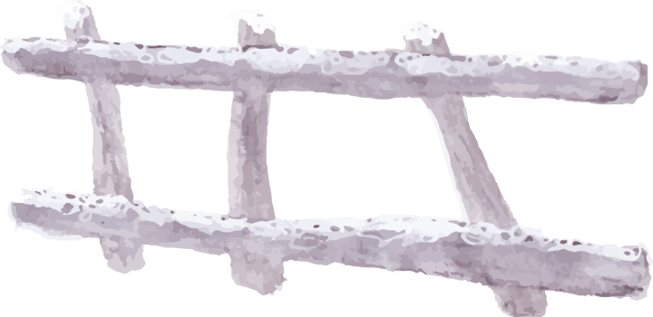 watercolor winter cabin landscape png