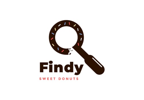 Find a donut logo, suitable for donut food brands. vector