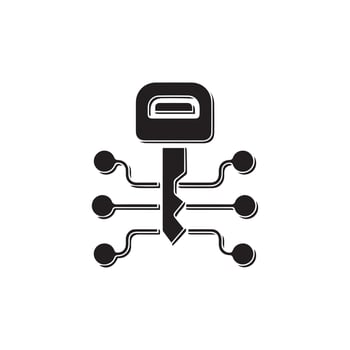 Protection and Security Vector Line Icons. Business Data Protection Technology, Cyber Security, and Computer Network Protection. Editable.