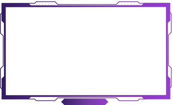 Live gaming overlay design with abstract shapes. Broadcast screen panel and offline frame background with purple and dark colors. Digital live streaming overlay PNG. Futuristic gaming panel image. png
