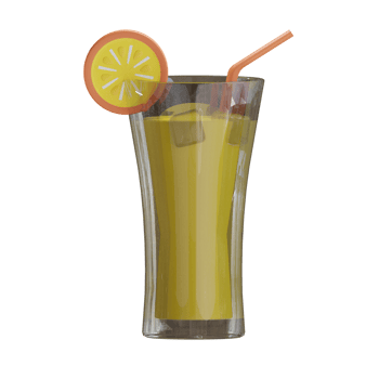3D Orange Juice png