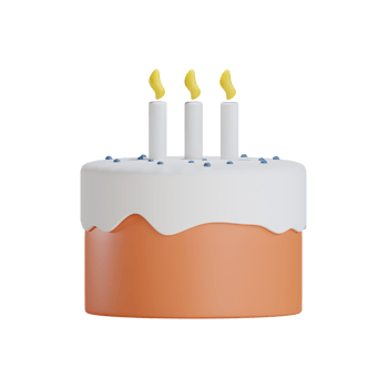 3D cute Party Cake png
