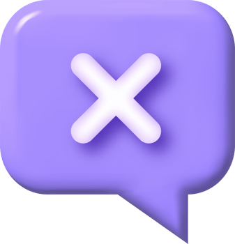 Cross ban and error icon. 3d illustration. png
