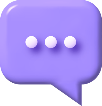 speech bubble 3d icon, illustration, communication dialog bubble. png