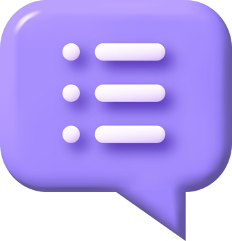 speech bubble 3d icon, illustration, communication dialog bubble. png