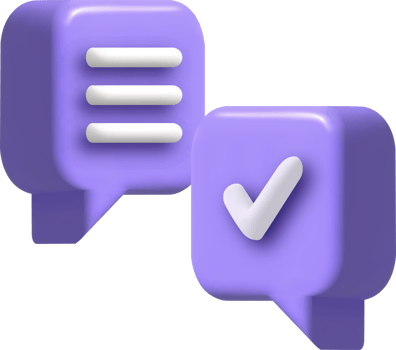Check mark confirmation and approval icon. 3d illustration. png