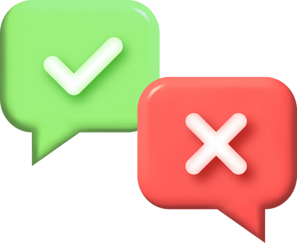 Check mark confirmation and approval icon. 3d illustration. png