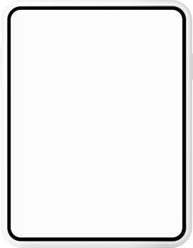 smartphone tablet 3d white screen. mobile phone Isolated illustration. png