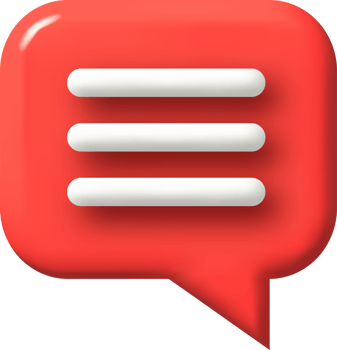 speech bubble 3d icon, illustration, communication dialog bubble. png