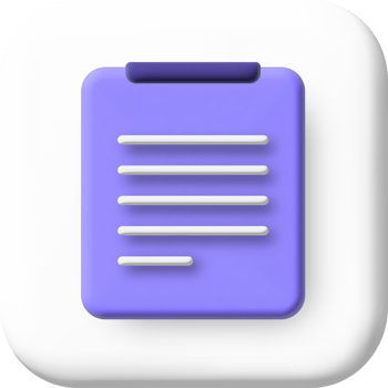 Documents 3d icon. Stack of paper sheets. Business icon. png