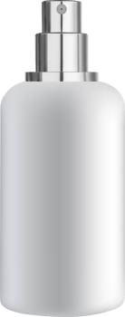 Cosmetic bottle with dispenser for soap and cosmetics. Mockup of packaging for liquids. 3d illustration png