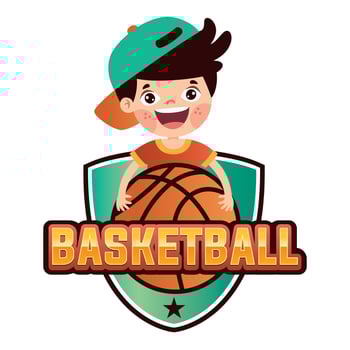 Logo Design For Basketball Sport vector