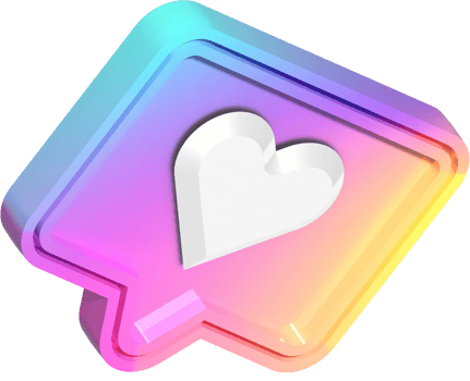 Social Media Heart Bubble png