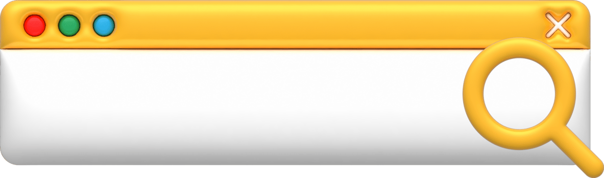 3D Search bar png