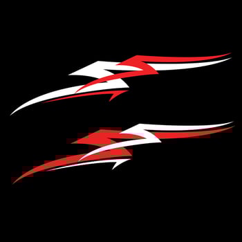 car body wrapping template sticker design vector