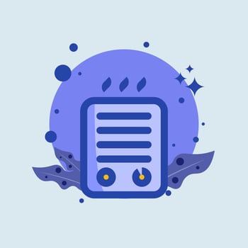Heater flat illustration. Warm system signs vector illustration.