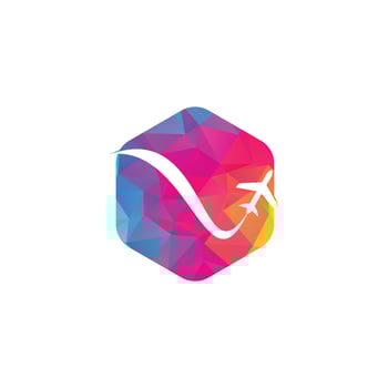 Airplane Travel Logo. vector