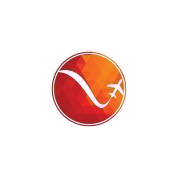Airplane Travel Logo. vector