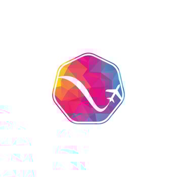 Airplane Travel Logo. vector