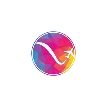 Airplane Travel Logo. vector
