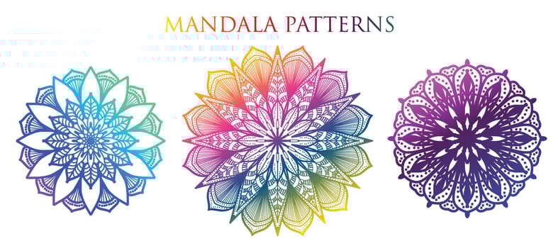colorful mandala background, set mandala,Mandalas for coloring book. Decorative round ornaments. Anti-stress therapy patterns. Yoga logos, backgrounds for meditation.Oriental vector