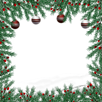 Christmas snow background frame png