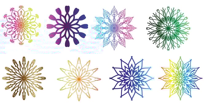 colorful mandala background, set mandala,Mandalas for coloring book. Decorative round ornaments. Anti-stress therapy patterns. Yoga logos, backgrounds for meditation.Oriental vector