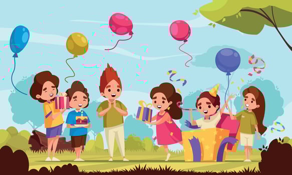 Celebration Holiday Scene vector