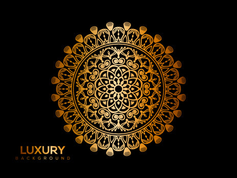 Luxury mandala background, decorative background with an elegant mandala design vector