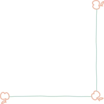 Colorful Cute Corner Doodle  Vector Illustration