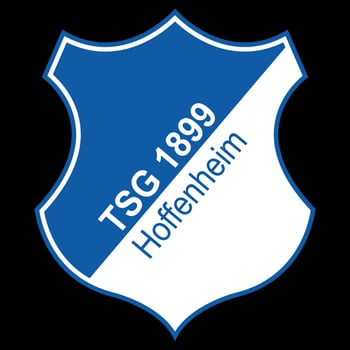 Frankfurt am Main, Germany - 10.23.2022 Logo of the German football club Hoffenheim. Vector image.