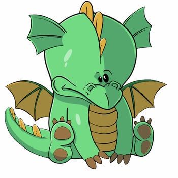 The green Dragon vector
