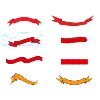Ribbon banner Vector illustration