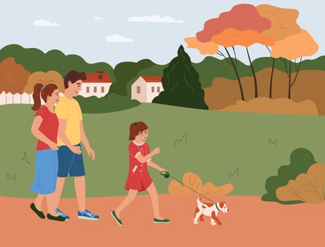 Family Activities Flat Background vector