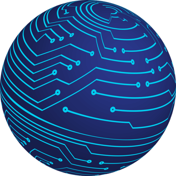 Technology globe cropout png