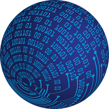 Technology globe cropout png