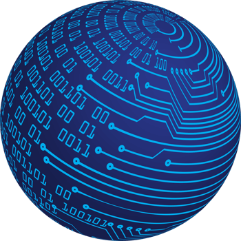 Technology globe cropout png