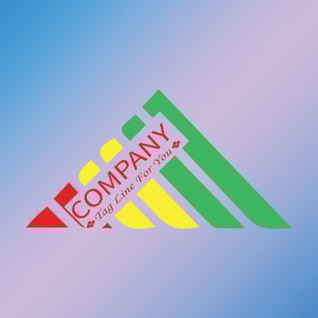 colorful geometric vector logo design