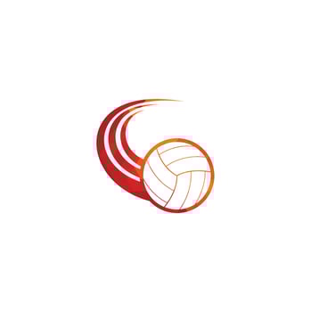 Volleyball logo. Volleyball ball logo design. Volleyball player logo vector