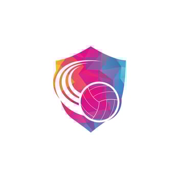 Volleyball logo. Volleyball ball logo design. Volleyball player logo vector