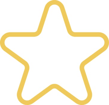 Colorful Cute Doodle Star Vector Illustration