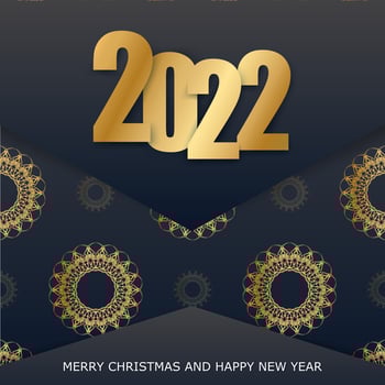 Happy new year 2020 with gold numbers and a black background vector