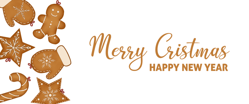 Hanging Christmas cookies in cartoon style. png
