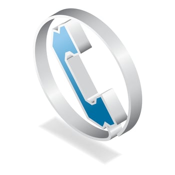 3D phone design, Isometric phone icon vector