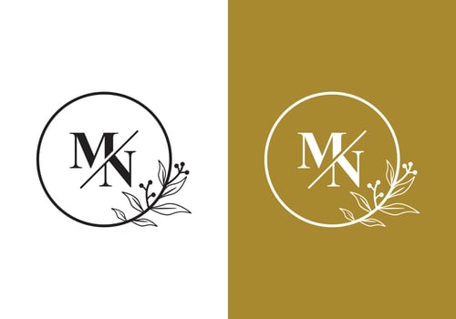 letter M, logo N, suitable for the company's initial symbol. vector