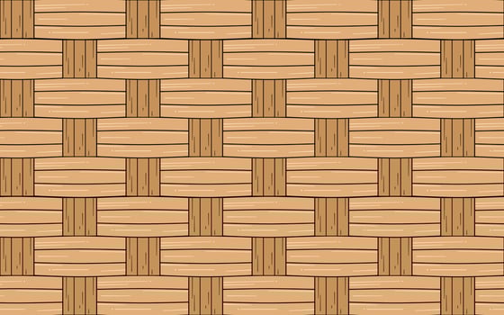 bamboo weaving for traditional rural background vector