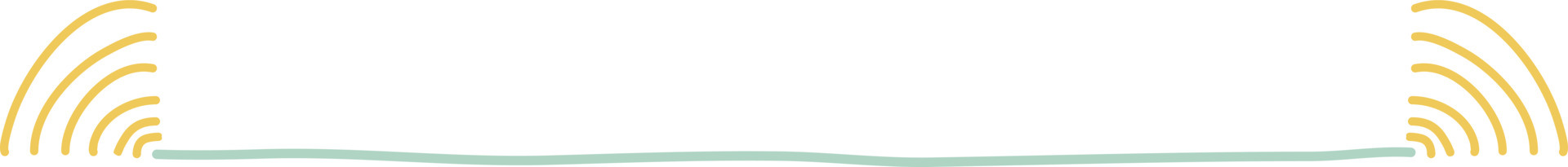 Colorful Cute Doodle Corner Border Vector Illustration