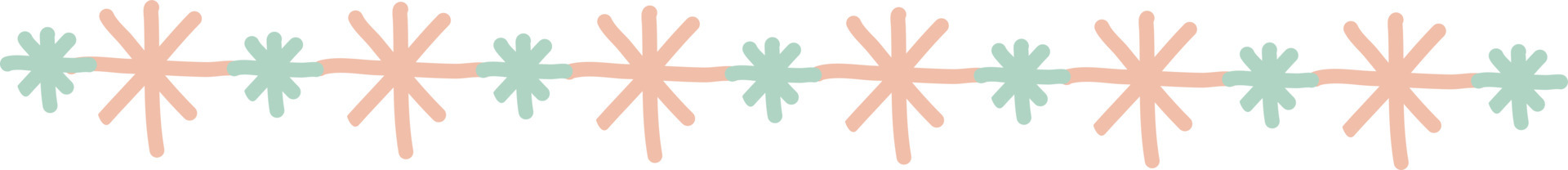 Colorful Cute Doodle Corner Border Vector Illustration