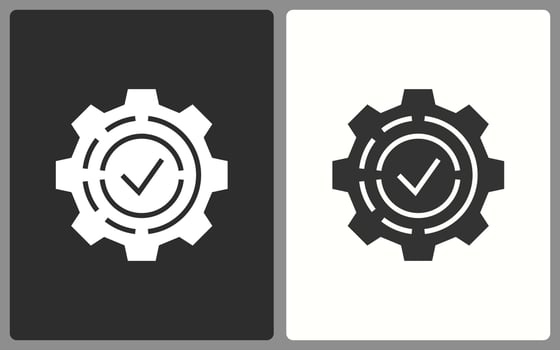 Settings icons. Vector illustration isolated.